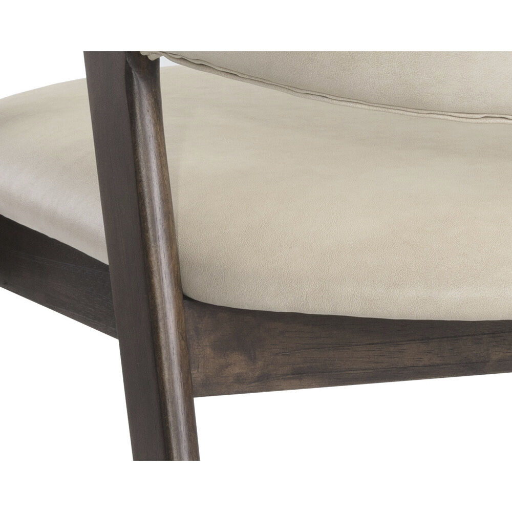 Milton Smoke Acacia / Bravo Cream Dining Armchair